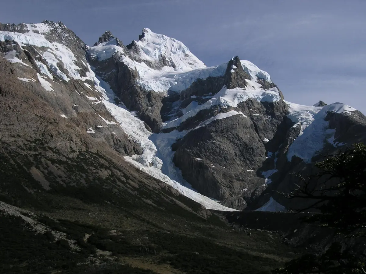 The valley and the snowy peaks